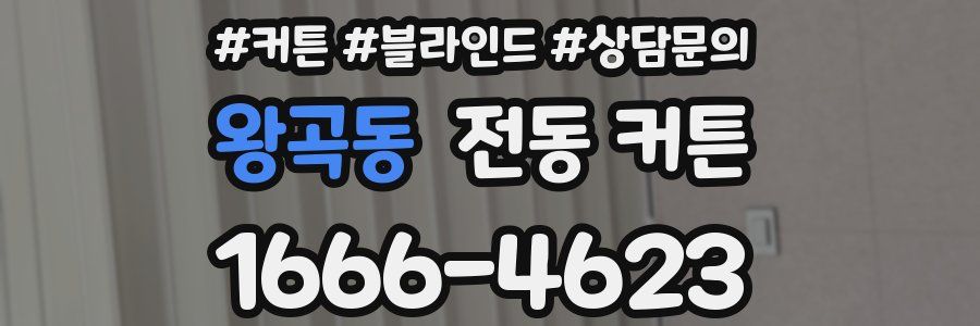 왕곡동 전동 커튼