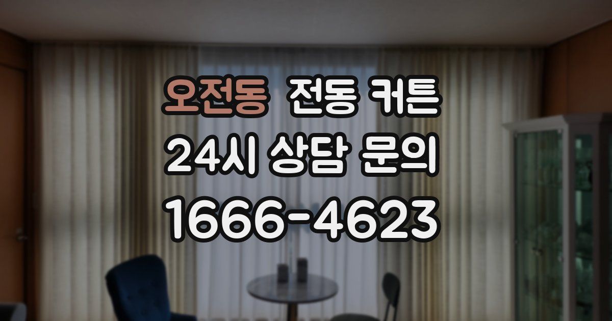 오전동 전동 커튼