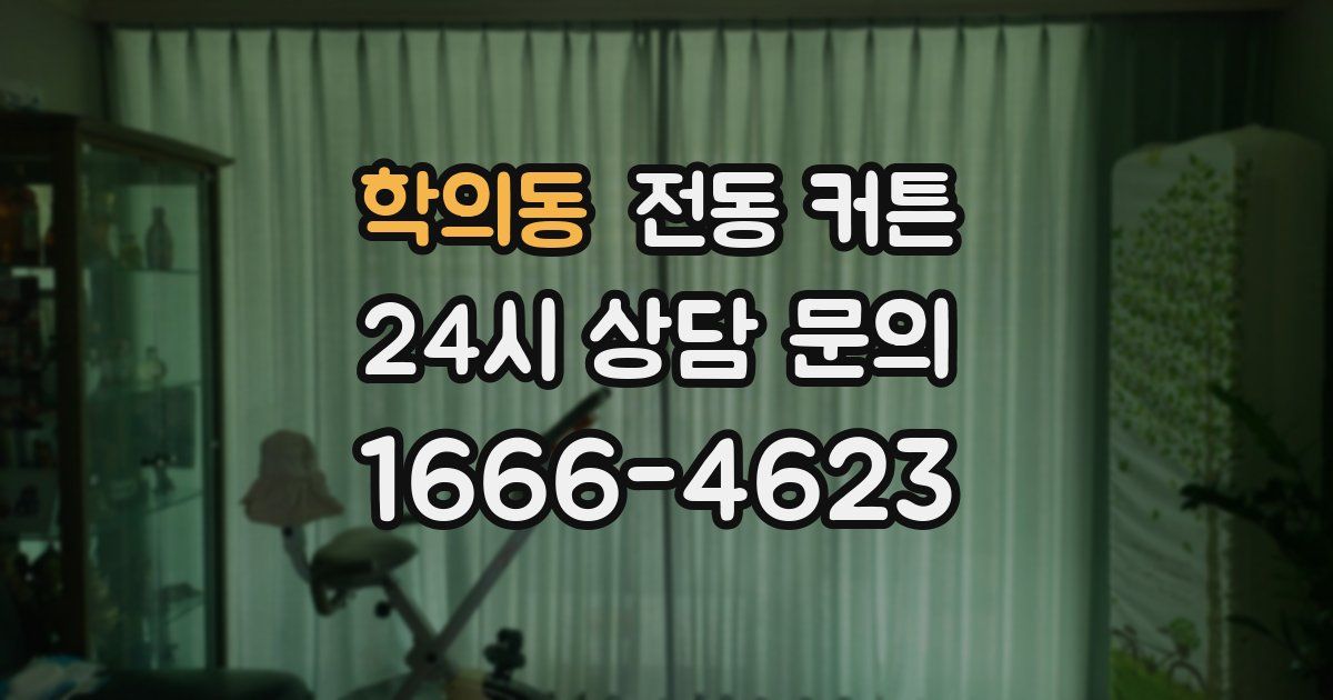 학의동 전동 커튼