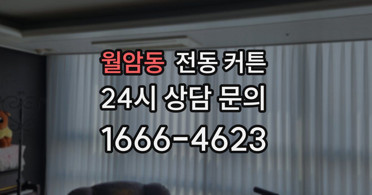 월암동 전동 커튼