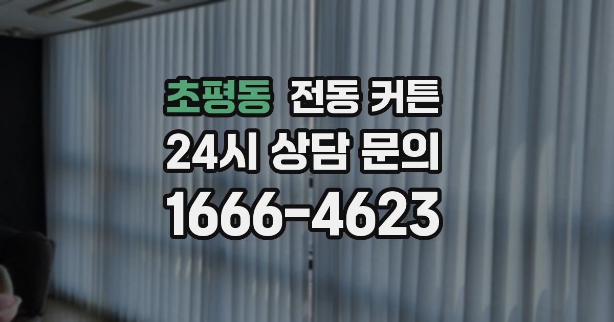 초평동 전동 커튼