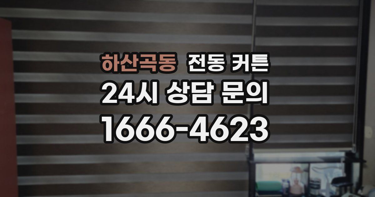 하산곡동 전동 커튼