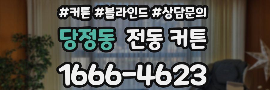 당정동 전동 커튼