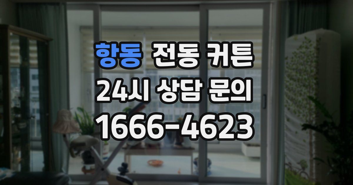 항동 전동 커튼