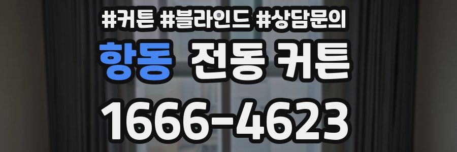 항동 전동 커튼