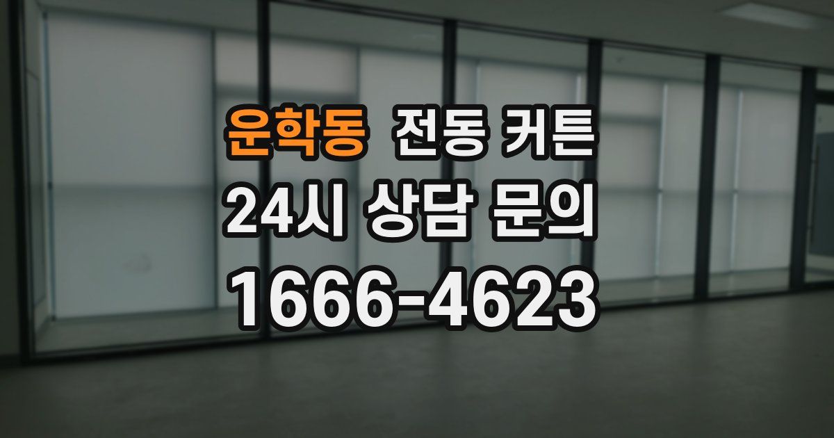 운학동 전동 커튼