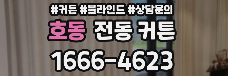 호동 전동 커튼