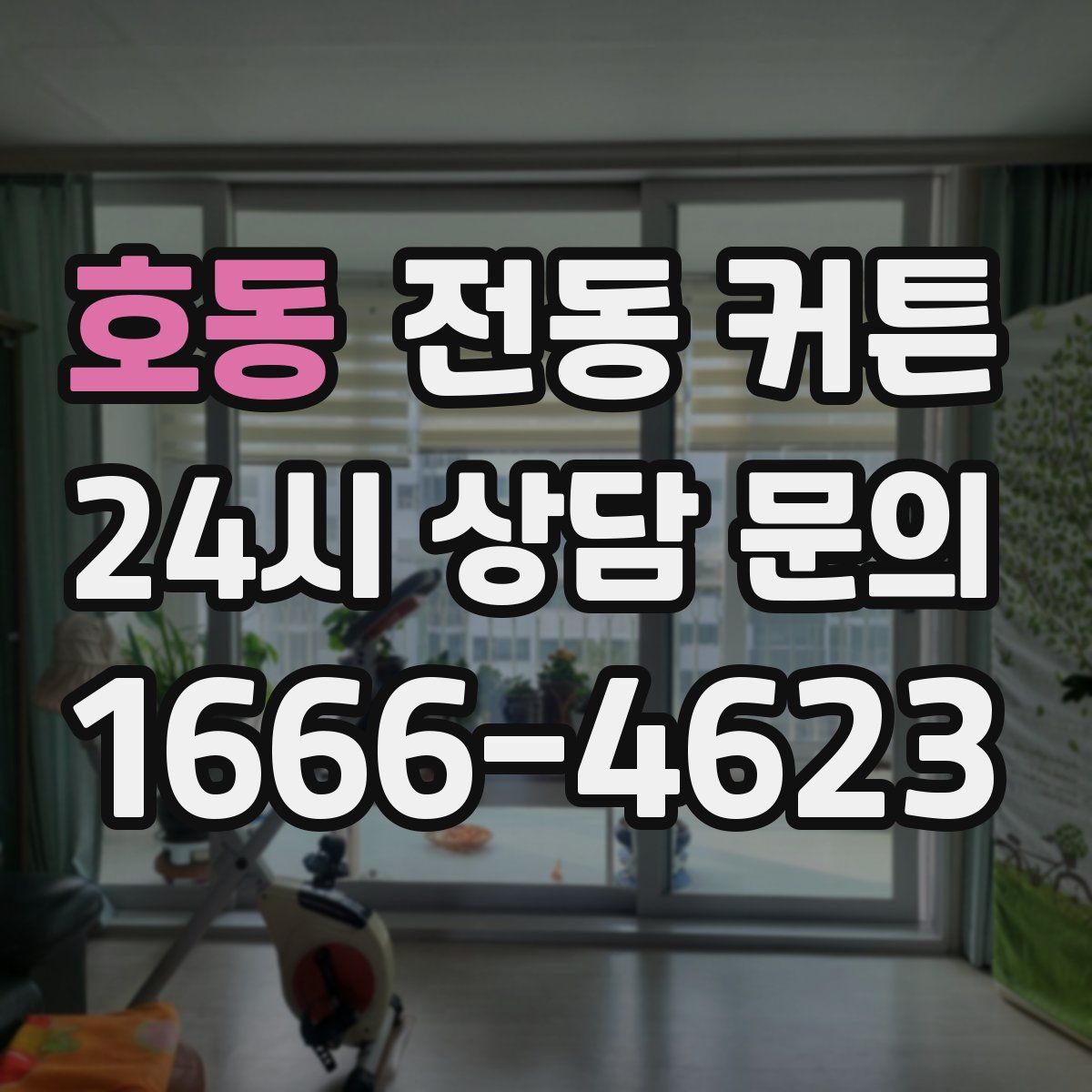 호동 전동 커튼