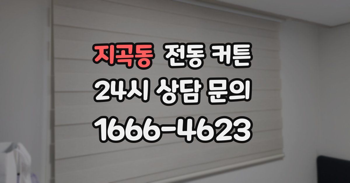 지곡동 전동 커튼