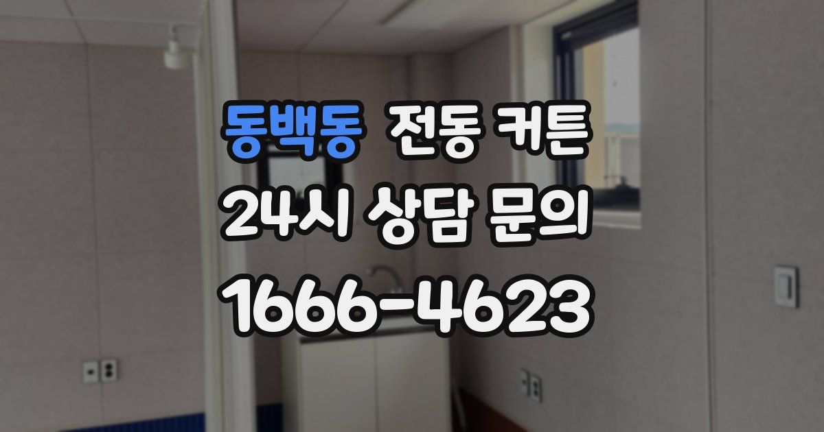 동백동 전동 커튼