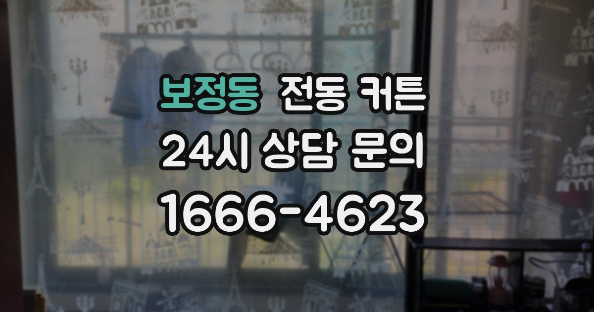 보정동 전동 커튼