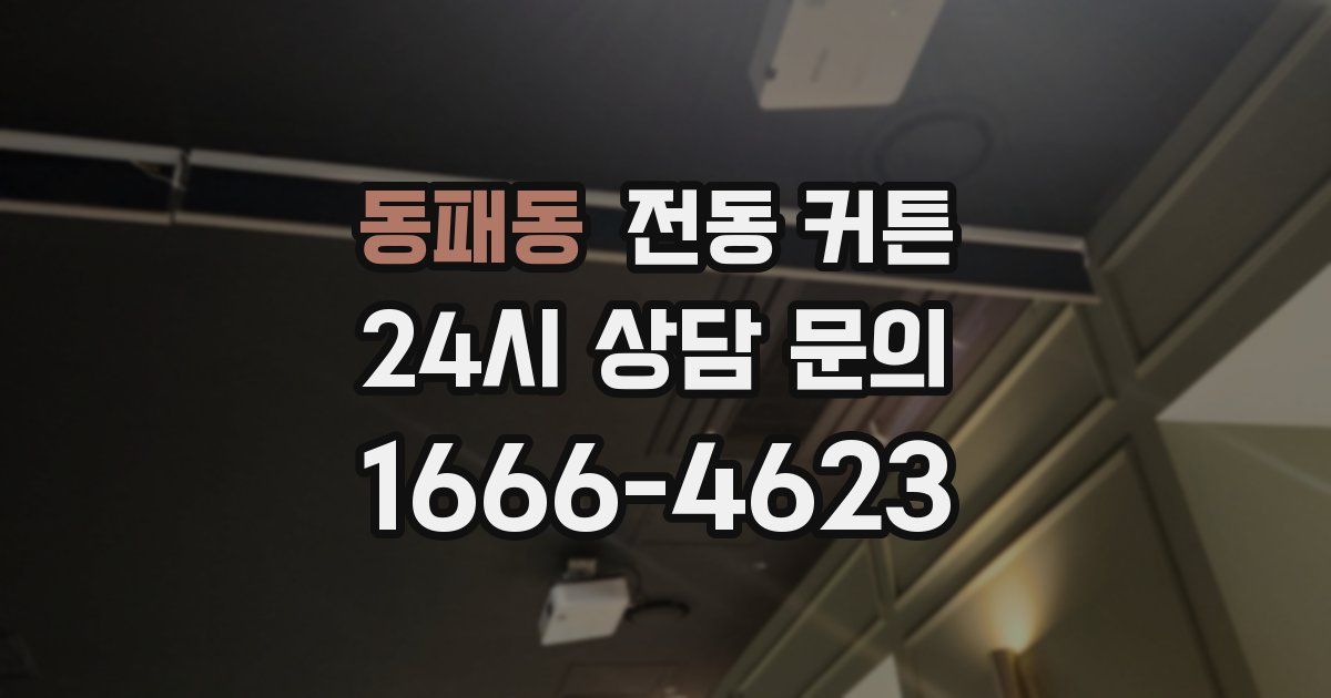 동패동 전동 커튼