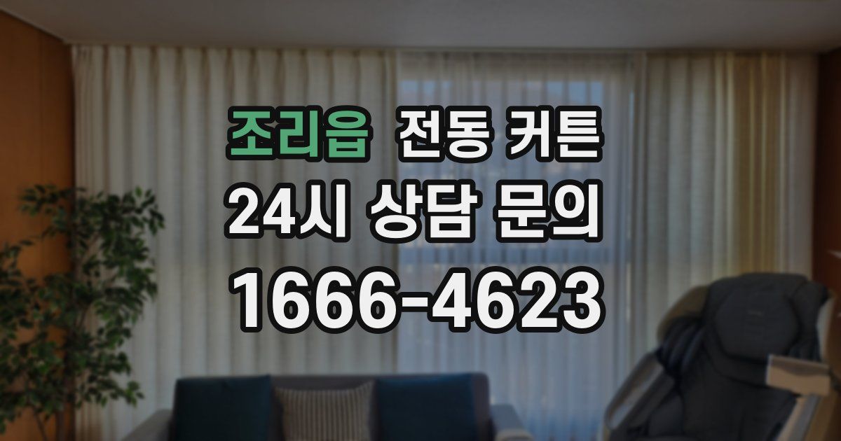 조리읍 전동 커튼
