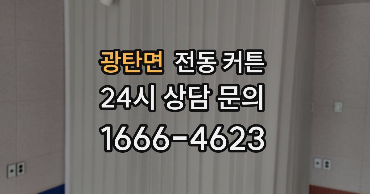 광탄면 전동 커튼