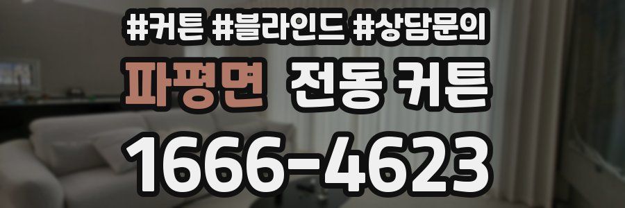 파평면 전동 커튼