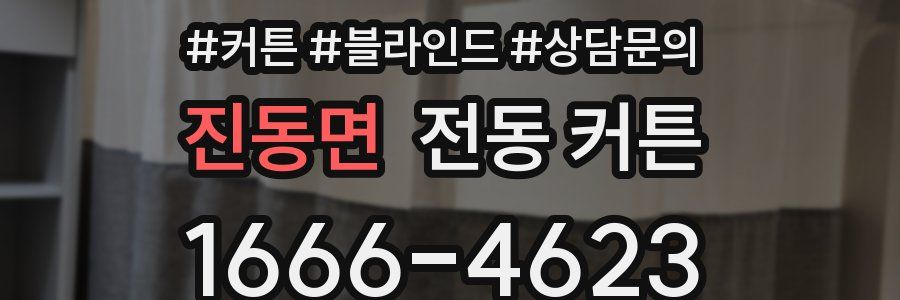 진동면 전동 커튼