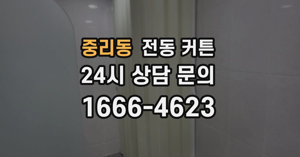 중리동 전동 커튼