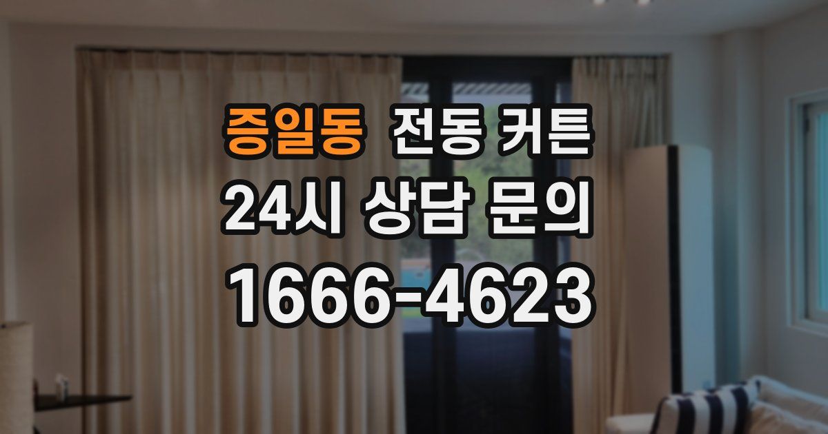증일동 전동 커튼