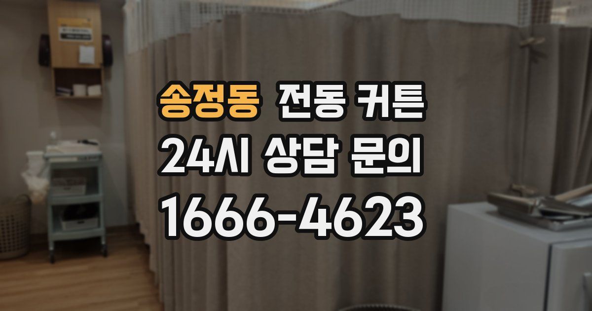 송정동 전동 커튼