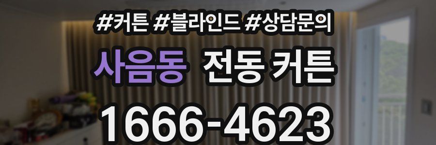 사음동 전동 커튼