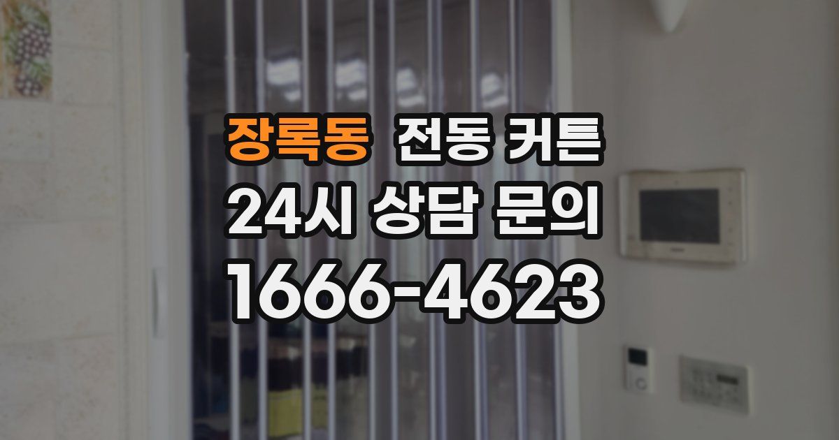 장록동 전동 커튼