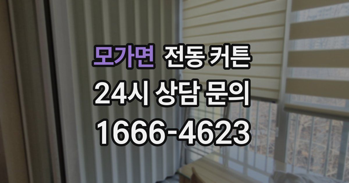 모가면 전동 커튼