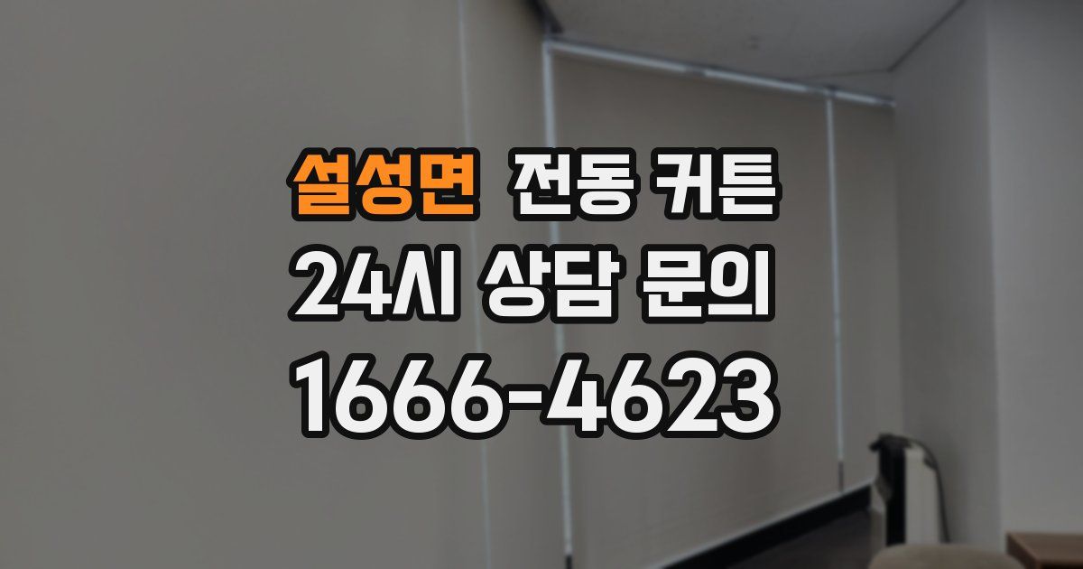 설성면 전동 커튼