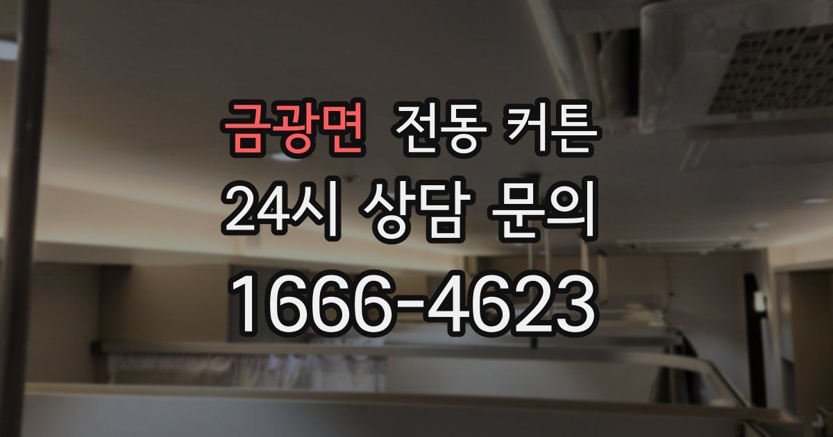 금광면 전동 커튼