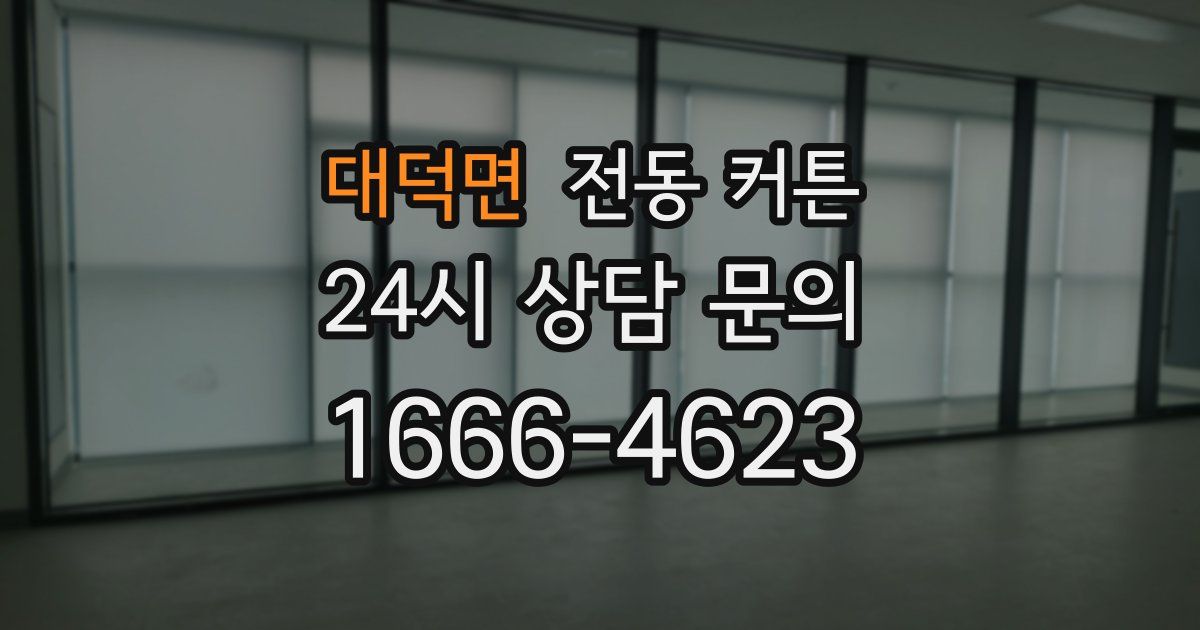 대덕면 전동 커튼