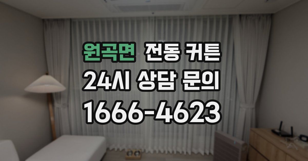 원곡면 전동 커튼