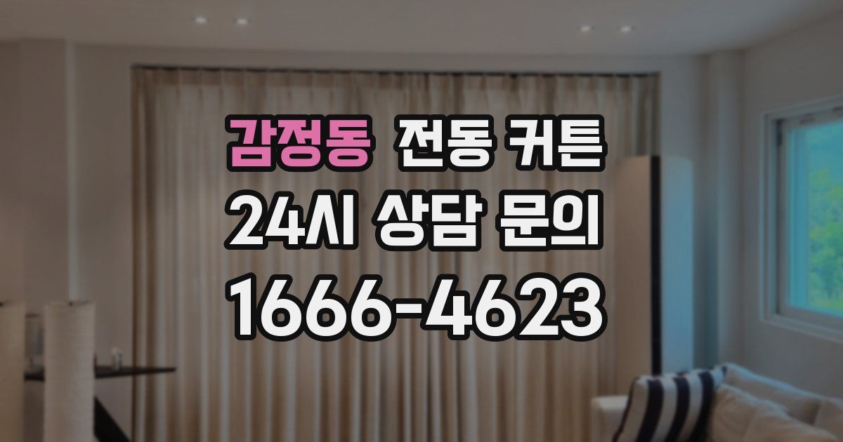 감정동 전동 커튼