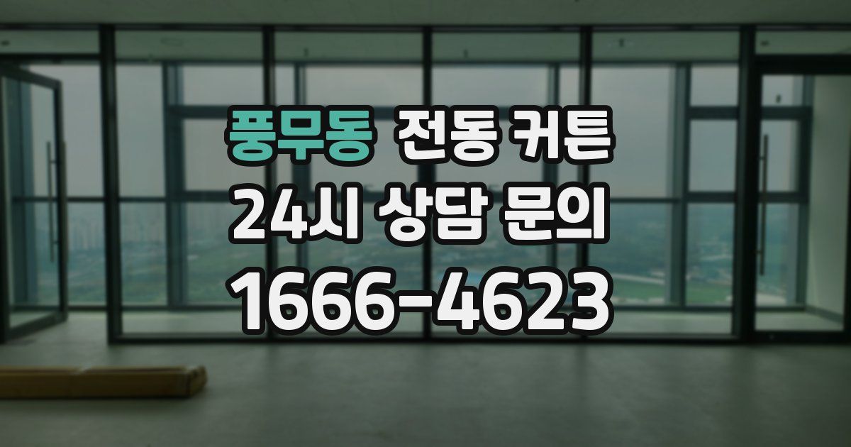 풍무동 전동 커튼