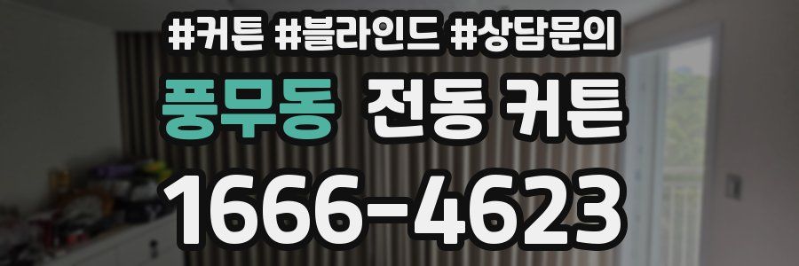 풍무동 전동 커튼