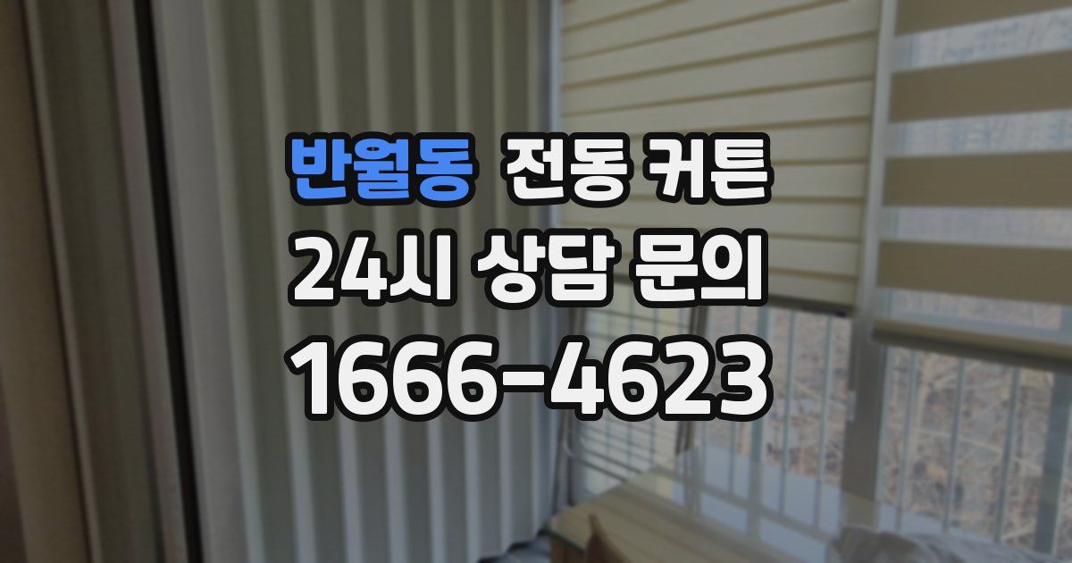 반월동 전동 커튼