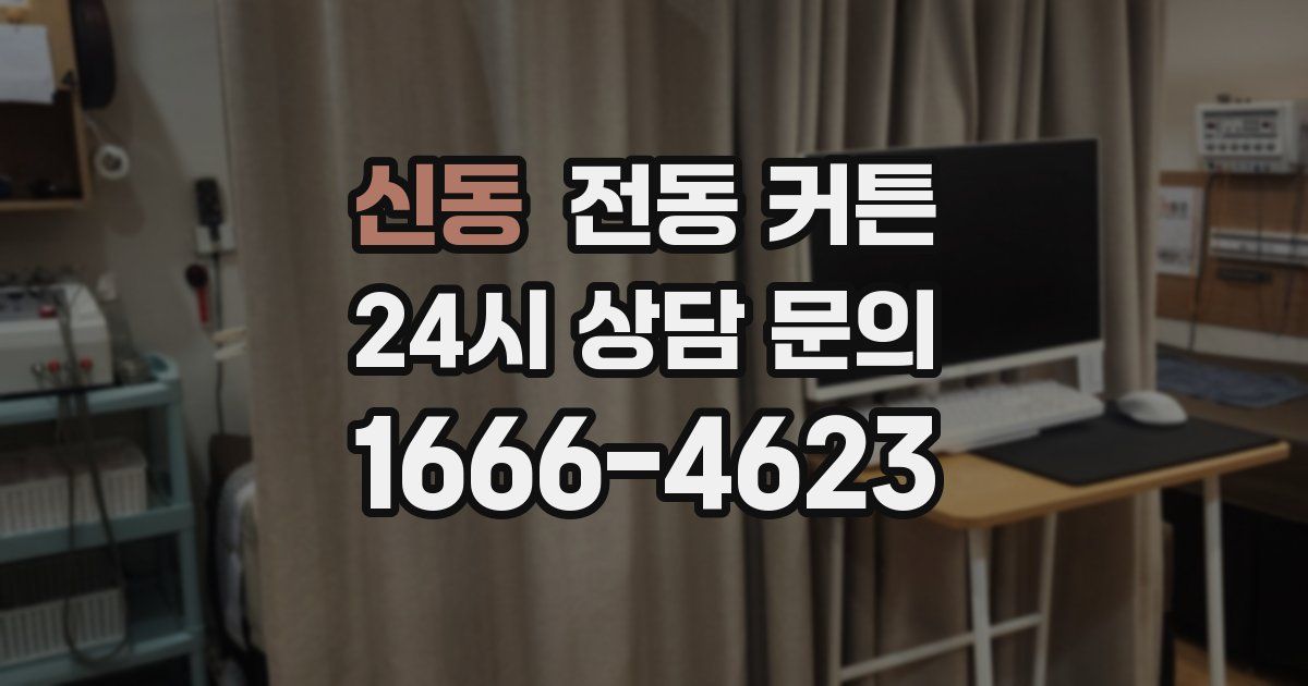 신동 전동 커튼