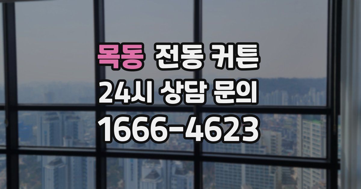 목동 전동 커튼