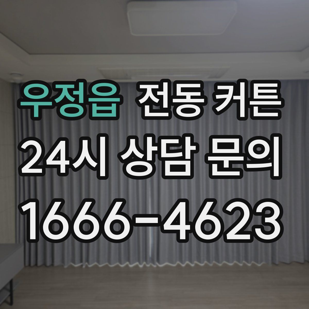 우정읍 전동 커튼