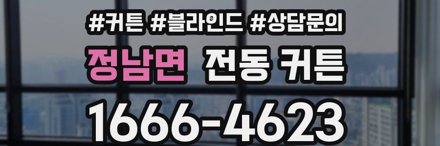 정남면 전동 커튼
