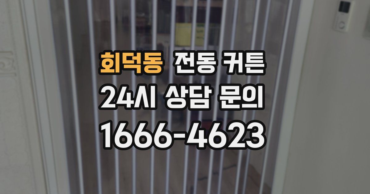 회덕동 전동 커튼