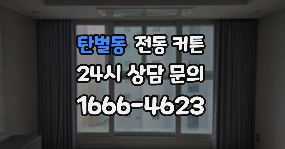 탄벌동 전동 커튼