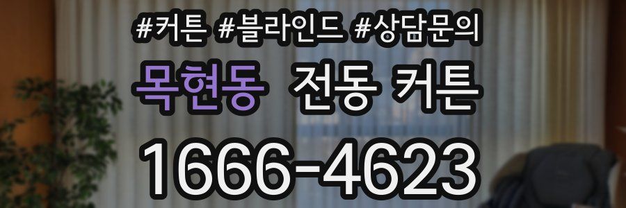 목현동 전동 커튼