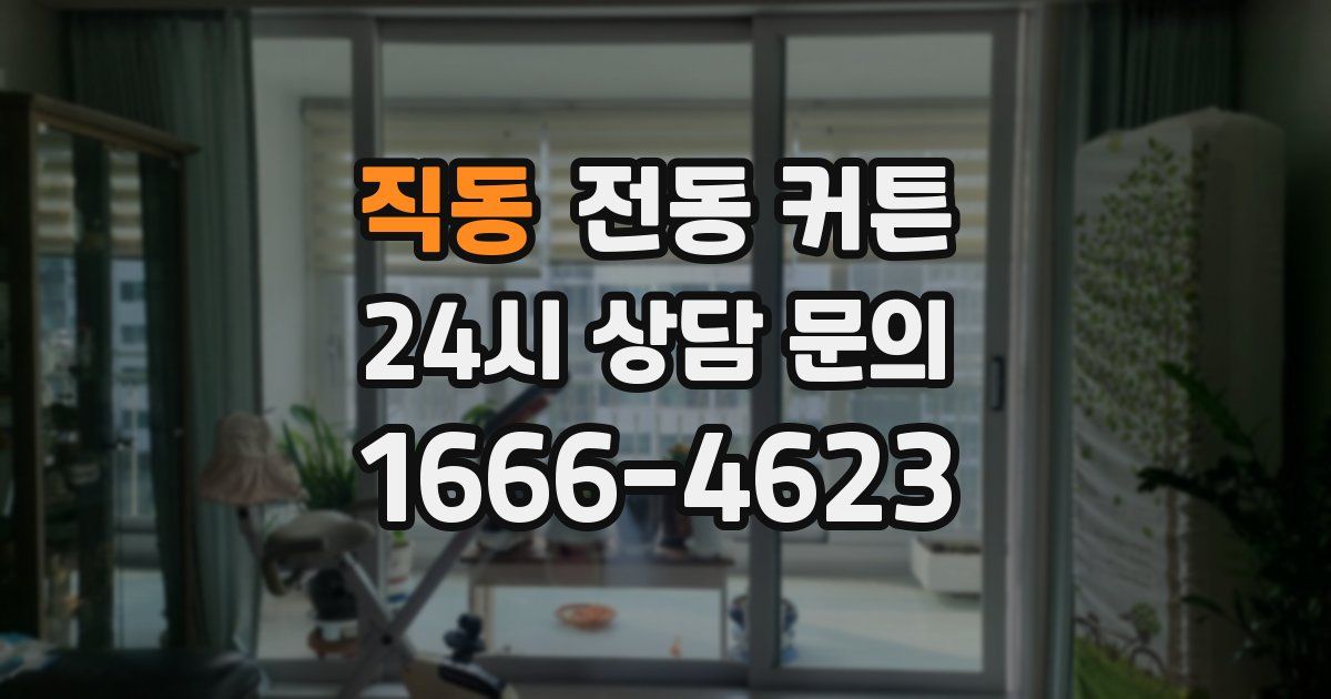 직동 전동 커튼