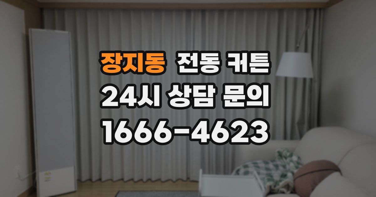 장지동 전동 커튼