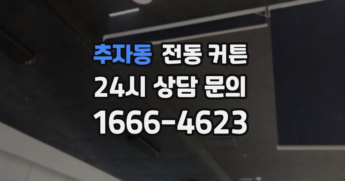 추자동 전동 커튼