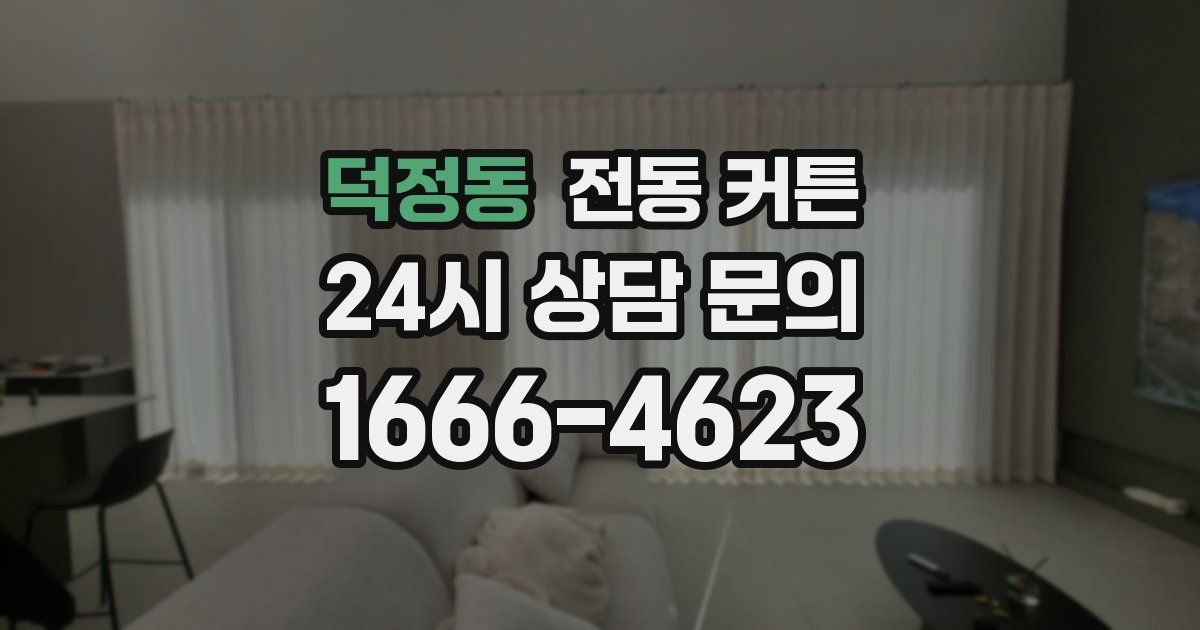 덕정동 전동 커튼