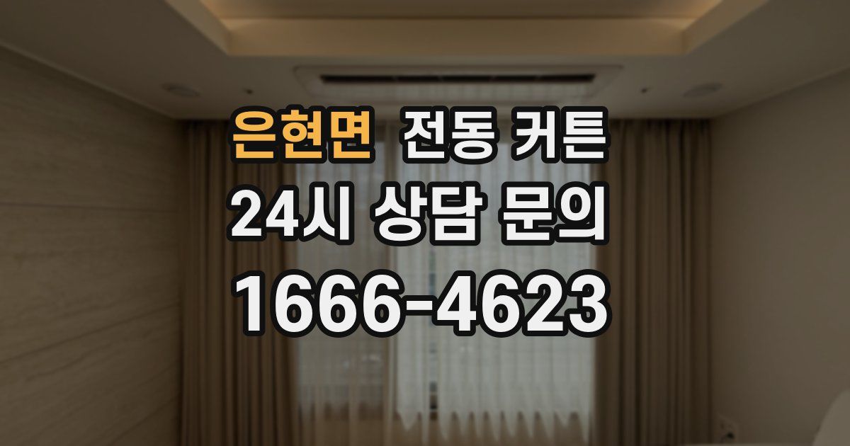 은현면 전동 커튼