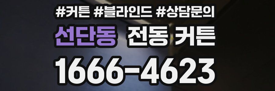 선단동 전동 커튼