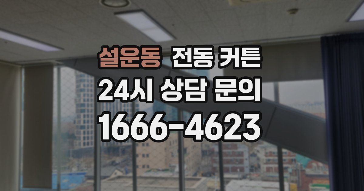 설운동 전동 커튼