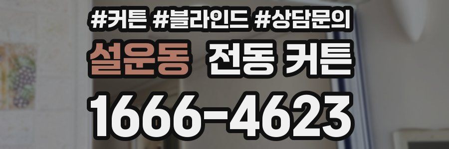 설운동 전동 커튼