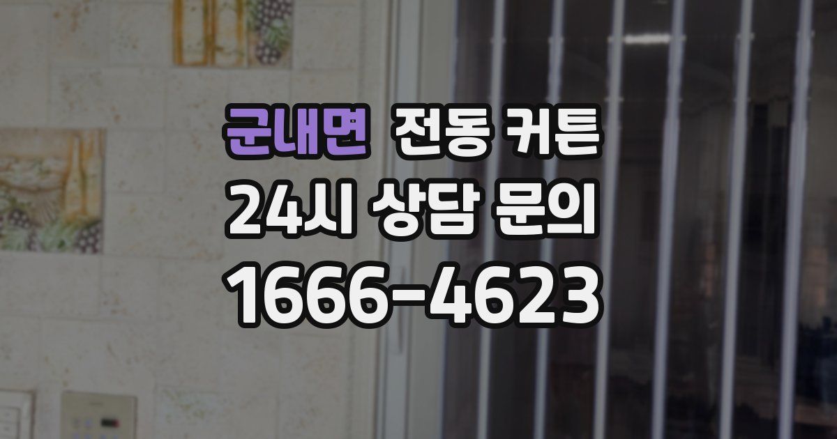 군내면 전동 커튼